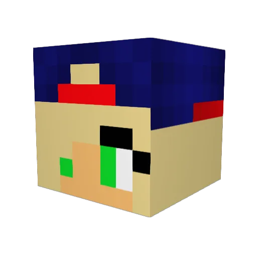 fuzzy_walfles123 Minecraft avatar head, 3D render