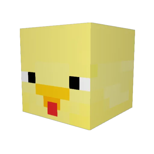 fuzzybunny97 Minecraft avatar head, 3D render