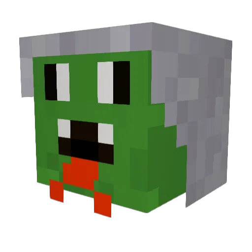 fuzzybuny Minecraft avatar head, 3D render