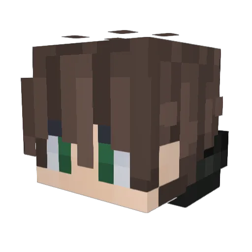 fuzzybunz Minecraft avatar head, 3D render