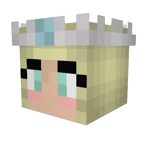 fuzzygreenbear Minecraft avatar head, 3D render