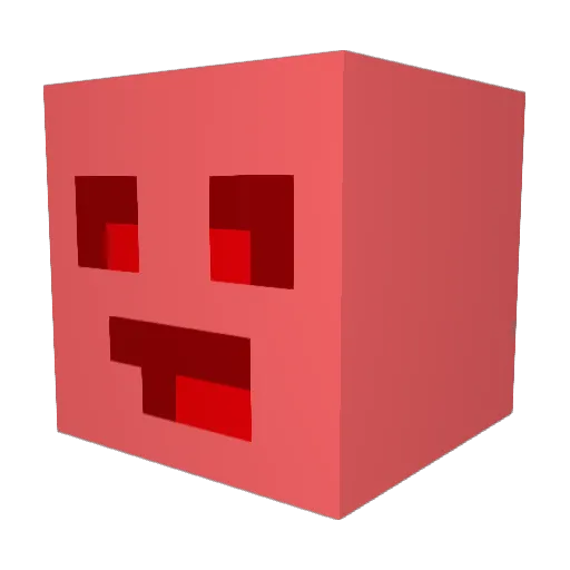 fvjii Minecraft avatar head, 3D render