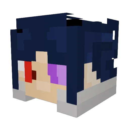 fvklopez Minecraft avatar head, 3D render