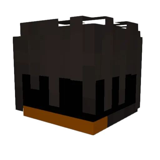fwMysticc Minecraft avatar head, 3D render