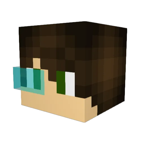 fw_otto Minecraft avatar head, 3D render