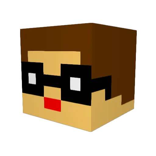 fwesing10 Minecraft avatar head, 3D render