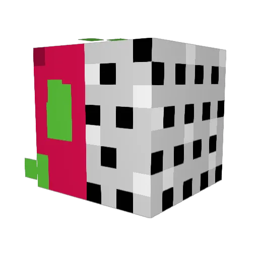fwogmaster Minecraft avatar head, 3D render