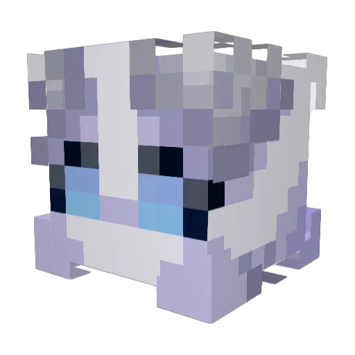 fwooshh Minecraft avatar head, 3D render