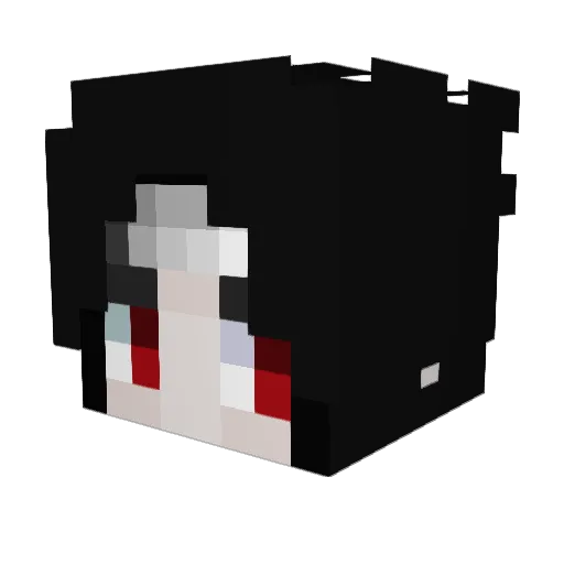 fwqb Minecraft avatar head, 3D render