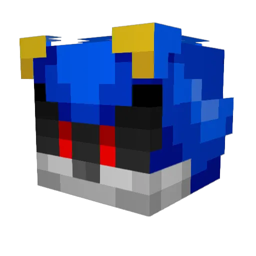 fwry Minecraft avatar head, 3D render