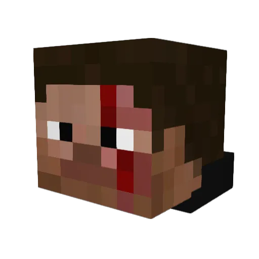 fwstoli Minecraft avatar head, 3D render