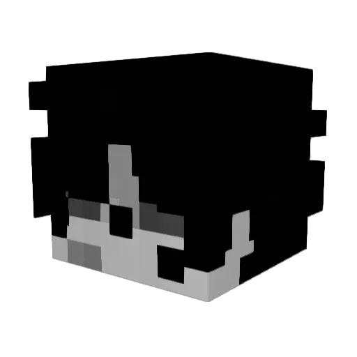 fwwo Minecraft avatar head, 3D render