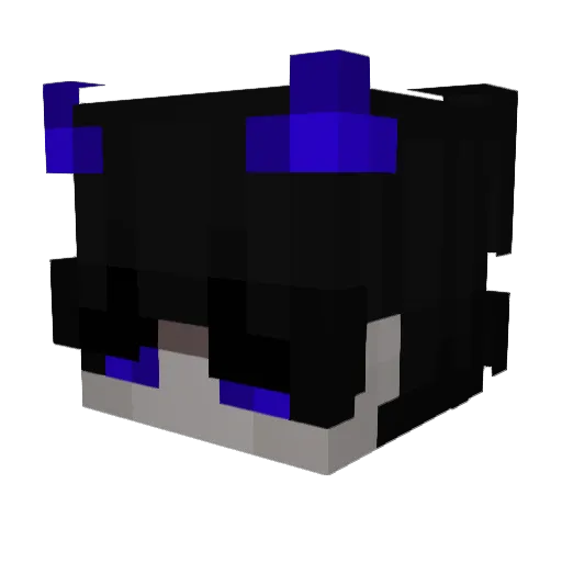 fwzed Minecraft avatar head, 3D render