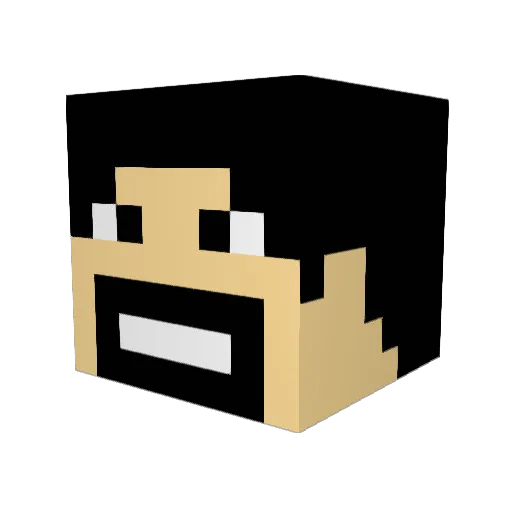 fx2k Minecraft avatar head, 3D render