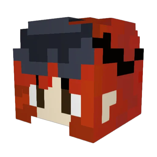 fx8800 Minecraft avatar head, 3D render