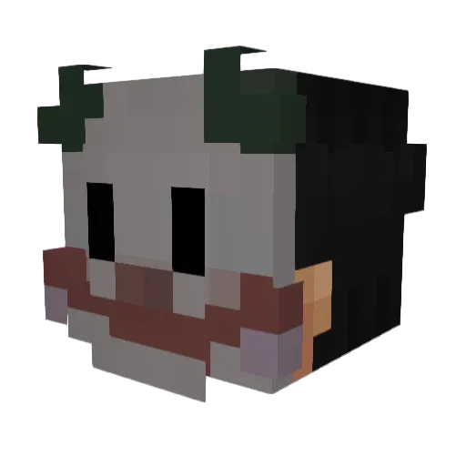 fxbar Minecraft avatar head, 3D render