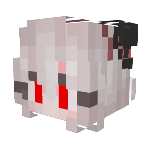 fxdxnn Minecraft avatar head, 3D render
