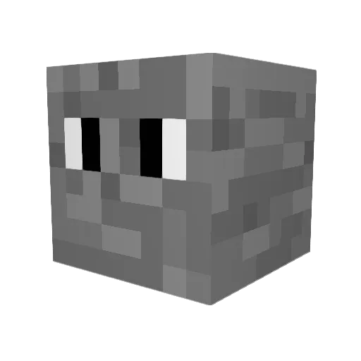 fxfw Minecraft avatar head, 3D render