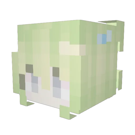 fxmboy Minecraft avatar head, 3D render