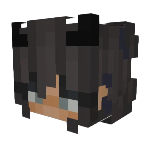 fxnnhd_ Minecraft avatar head, 3D render