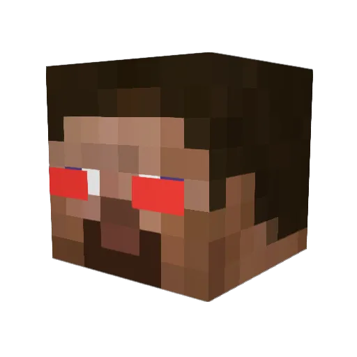 fy3 Minecraft avatar head, 3D render