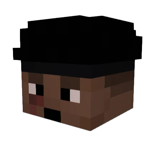 fy_samy_ Minecraft avatar head, 3D render