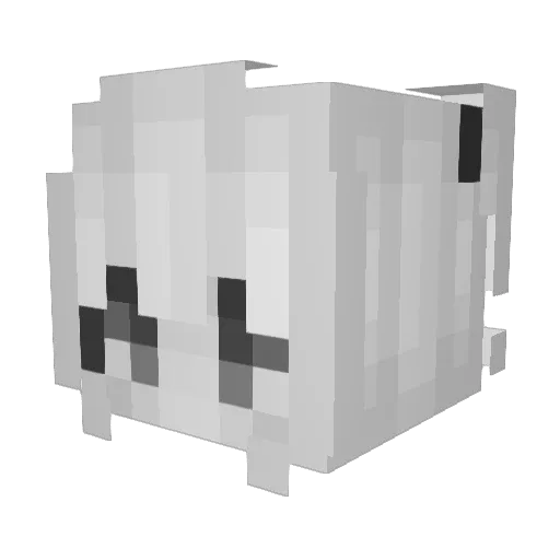 fyes Minecraft avatar head, 3D render