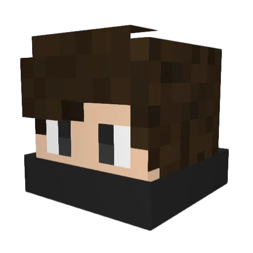 fyfey96 Minecraft avatar head, 3D render