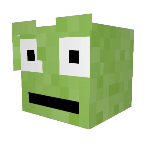 fylexpt Minecraft avatar head, 3D render