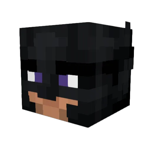 fym Minecraft avatar head, 3D render