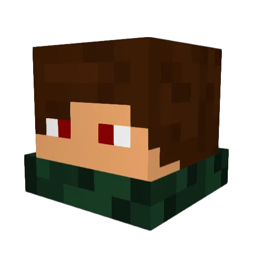 fynyboy Minecraft avatar head, 3D render