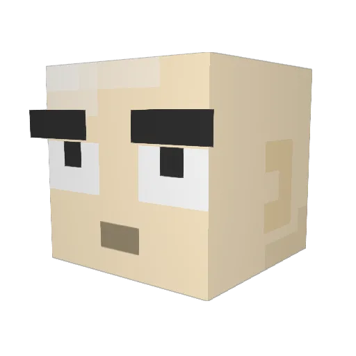 fyrozz59 Minecraft avatar head, 3D render