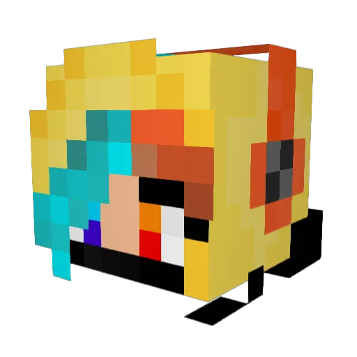 fyrt_sam00 Minecraft avatar head, 3D render