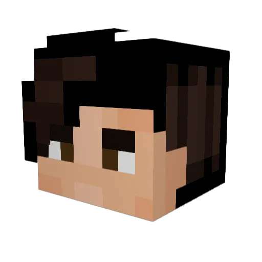 fytedo Minecraft avatar head, 3D render
