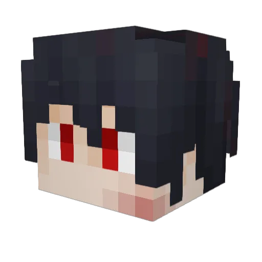 fzzjls Minecraft avatar head, 3D render