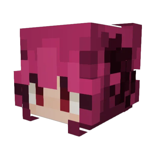 fzzypop Minecraft avatar head, 3D render