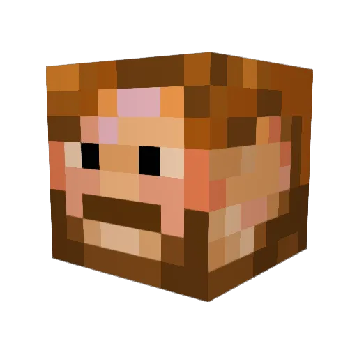 g00fy Minecraft avatar head, 3D render
