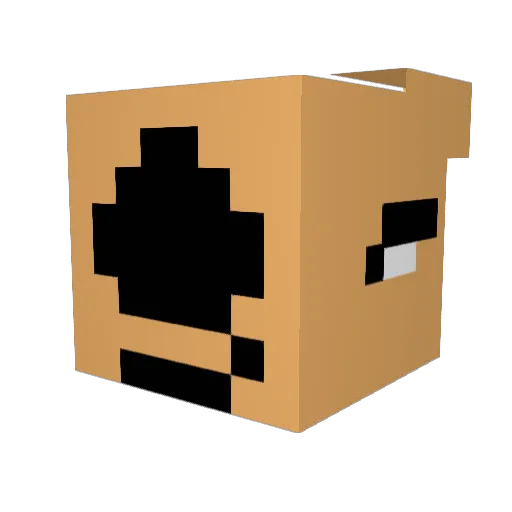 g00kling Minecraft avatar head, 3D render