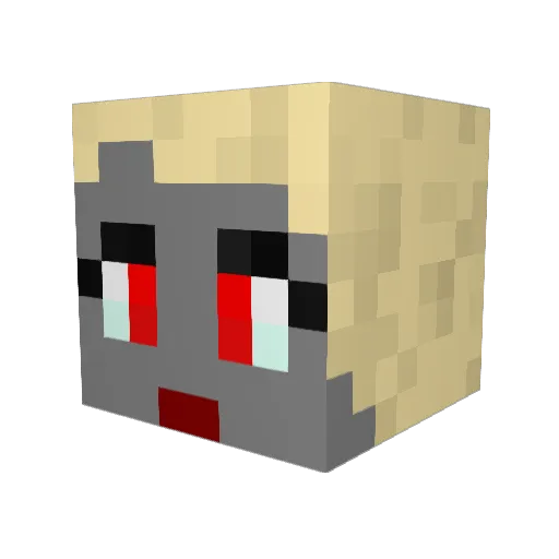 g00niebird Minecraft avatar head, 3D render