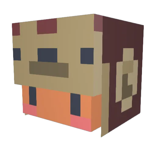 g0dfishy Minecraft avatar head, 3D render
