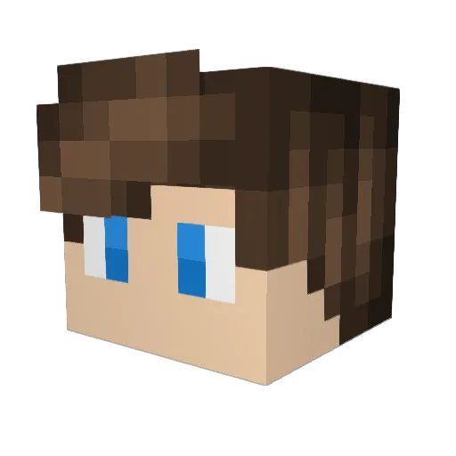 g0ds33d Minecraft avatar head, 3D render