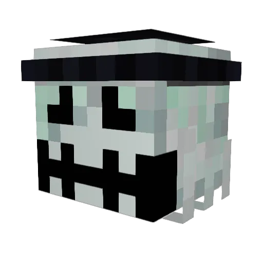 g0lff Minecraft avatar head, 3D render