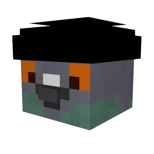 g0lomb Minecraft avatar head, 3D render