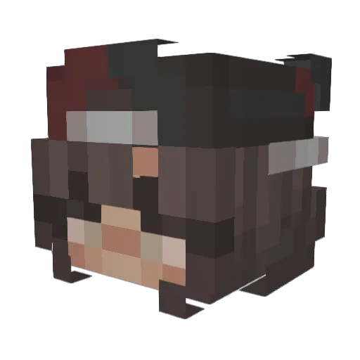g0nbad Minecraft avatar head, 3D render