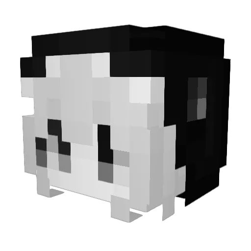 g0odbi Minecraft avatar head, 3D render