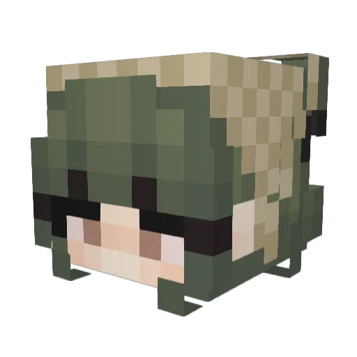 g0rillaz101 Minecraft avatar head, 3D render