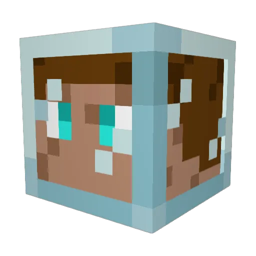 g0z3r Minecraft avatar head, 3D render