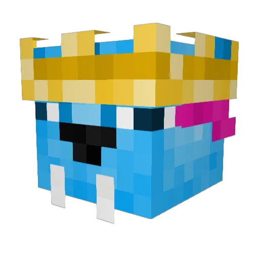 g10money Minecraft avatar head, 3D render