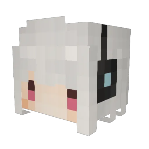 g1212g Minecraft avatar head, 3D render