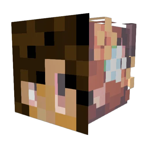 g1anna333 Minecraft avatar head, 3D render